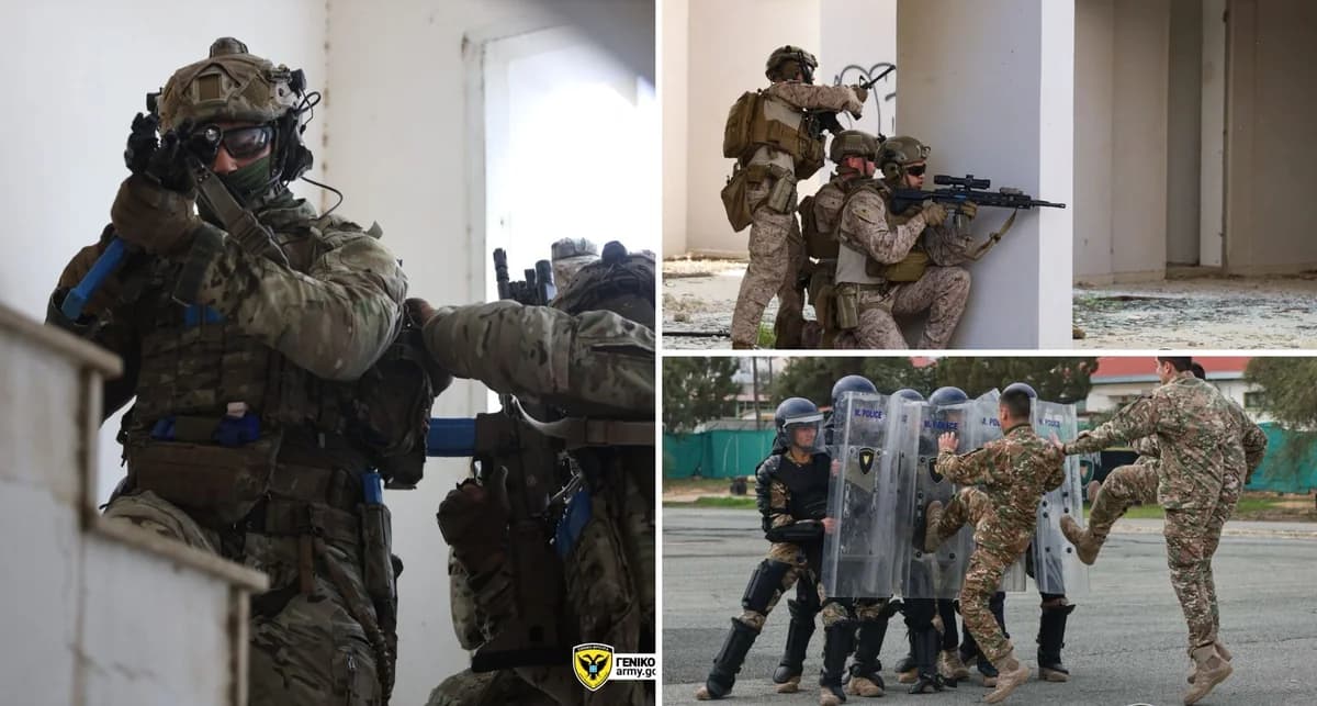 Συνεκπαίδευση Εθνικής Φρουράς Κύπρου με Αμερικανούς Πεζοναύτες