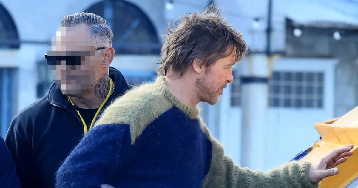 Brad Pitt: Rodaje en Hydra con ambiente vintage de los 80