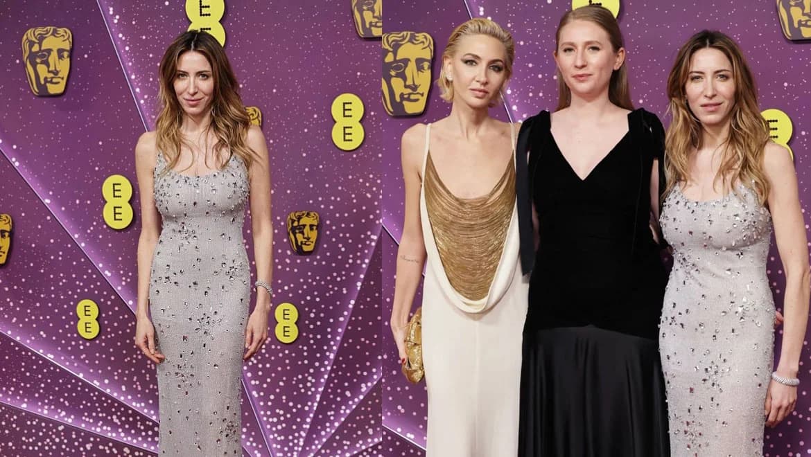 Η Katherine Embiricos με Celia Kritharioti στα βραβεία BAFTA στο Λονδίνο