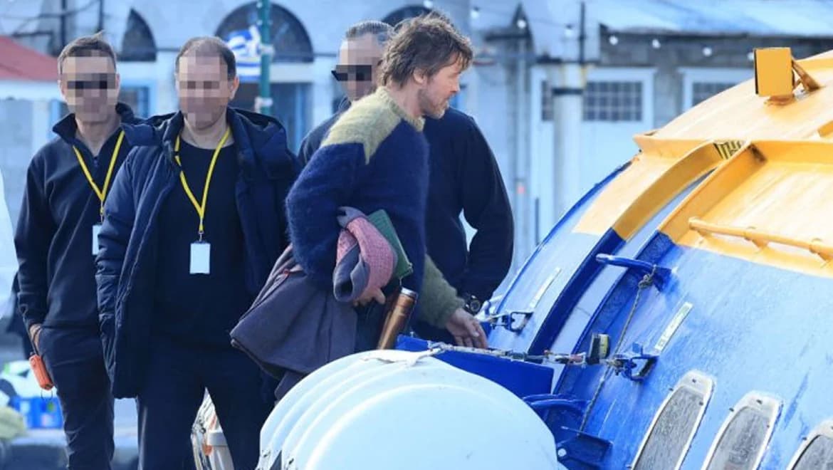 Brad Pitt filma 'The Riders' en Hidra en medio de una disputa con taxistas