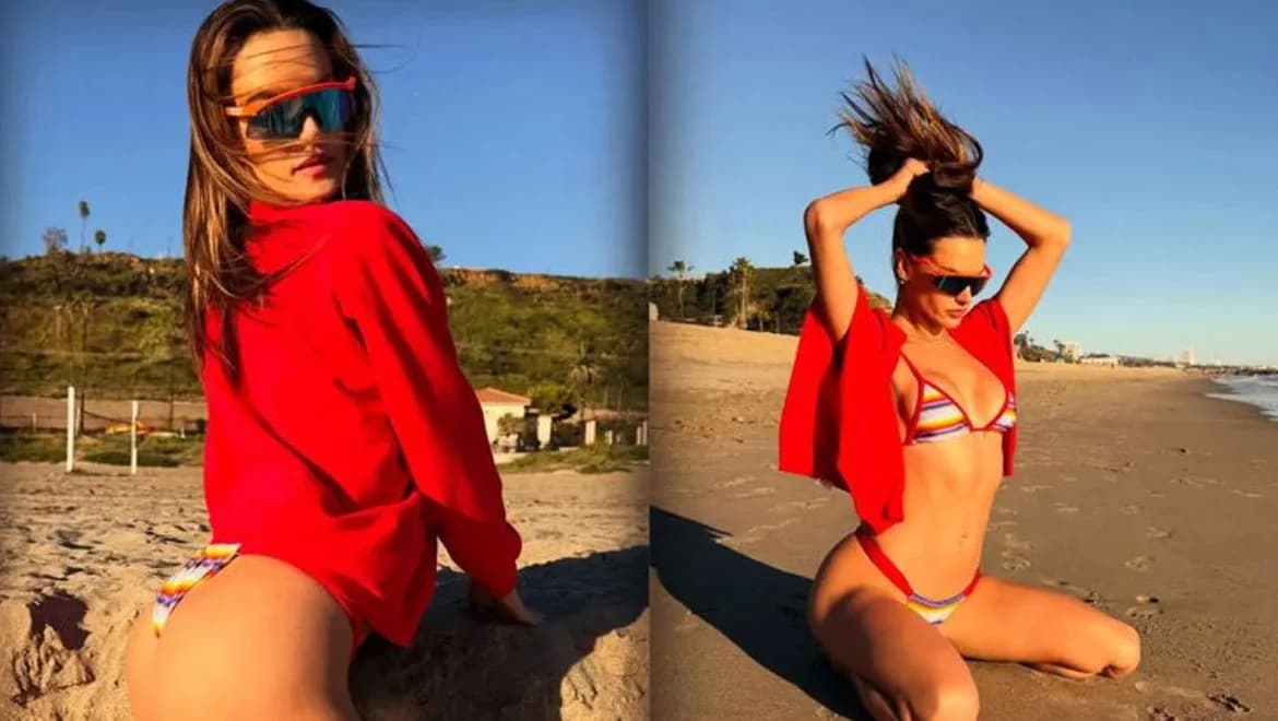 Alessandra Ambrosio: Impresionante sesión de fotos en Malibú