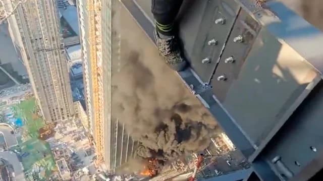 Tel Aviv: Chinesische Arbeiter filmen Raketenangriff auf Gebäude