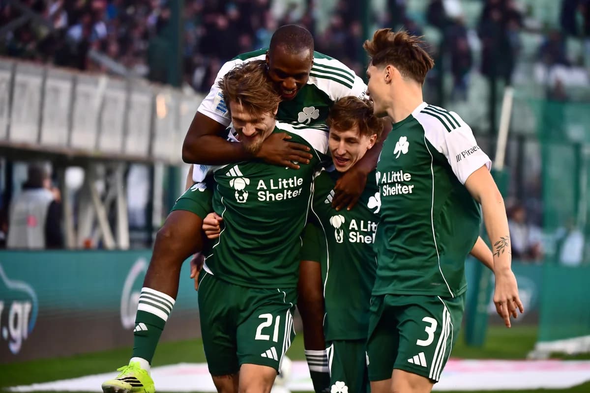Jedvaj trifft: Panathinaikos führt 1:0 per Kopfball (Video)