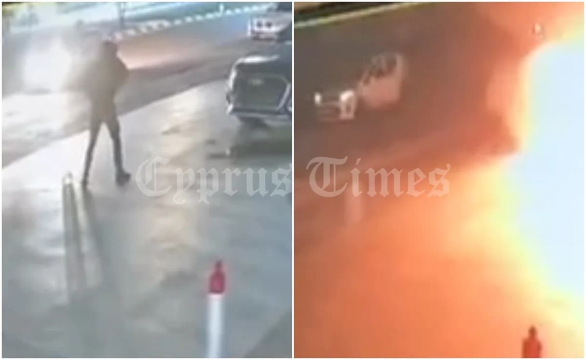 Limassol: Luxusauto-Brandstiftung von Kamera aufgenommen – Video