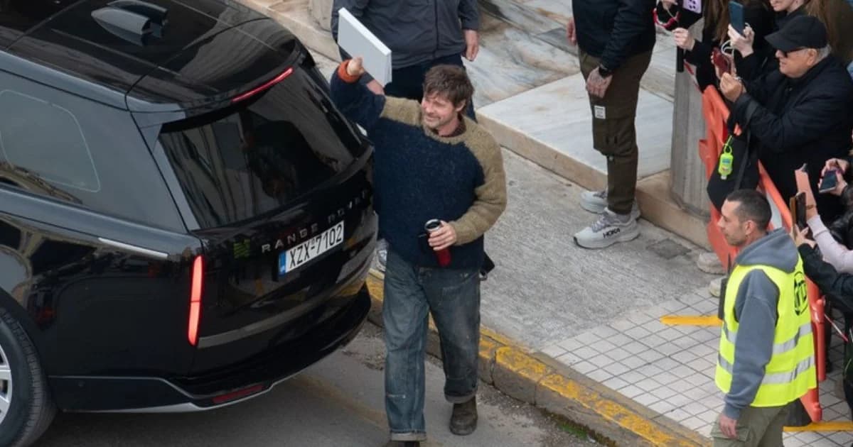 Brad Pitt: Rodaje de 'The Riders' en la Plaza Kotzia de Atenas