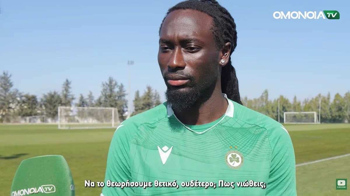 Diounkou's statements ahead of Omonia Aradippou match