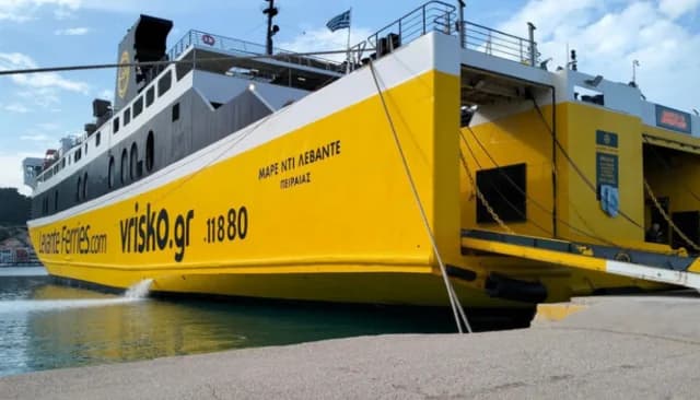 El Mare di Levante Sufre Fallo Mecánico: Ruta Kyllini-Zakynthos
