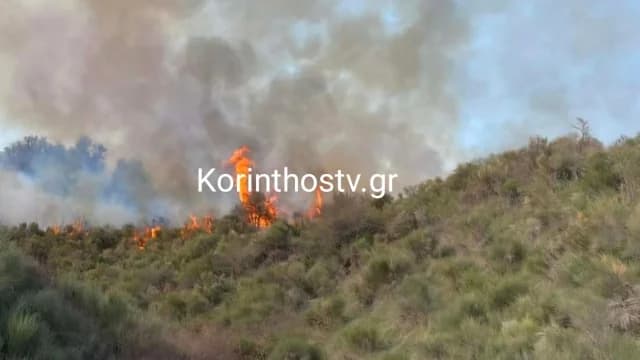 Пожар в Софиане, Коринфия: ситуация улучшается