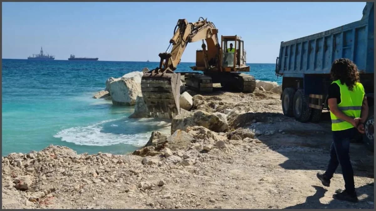 Paphos: Reaparece la erosión costera en Polis Chrysochous