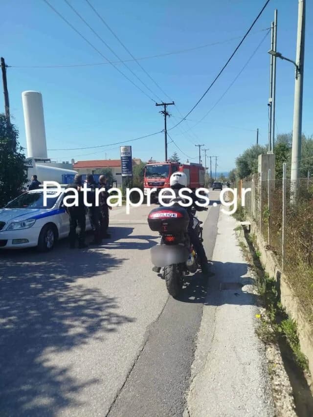 Explosión en fábrica en Perivola, Patras