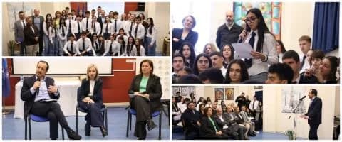Ο Πρόεδρος Χριστοδουλίδης απαντά σε ερωτήσεις μαθητών στη Λάρνακα