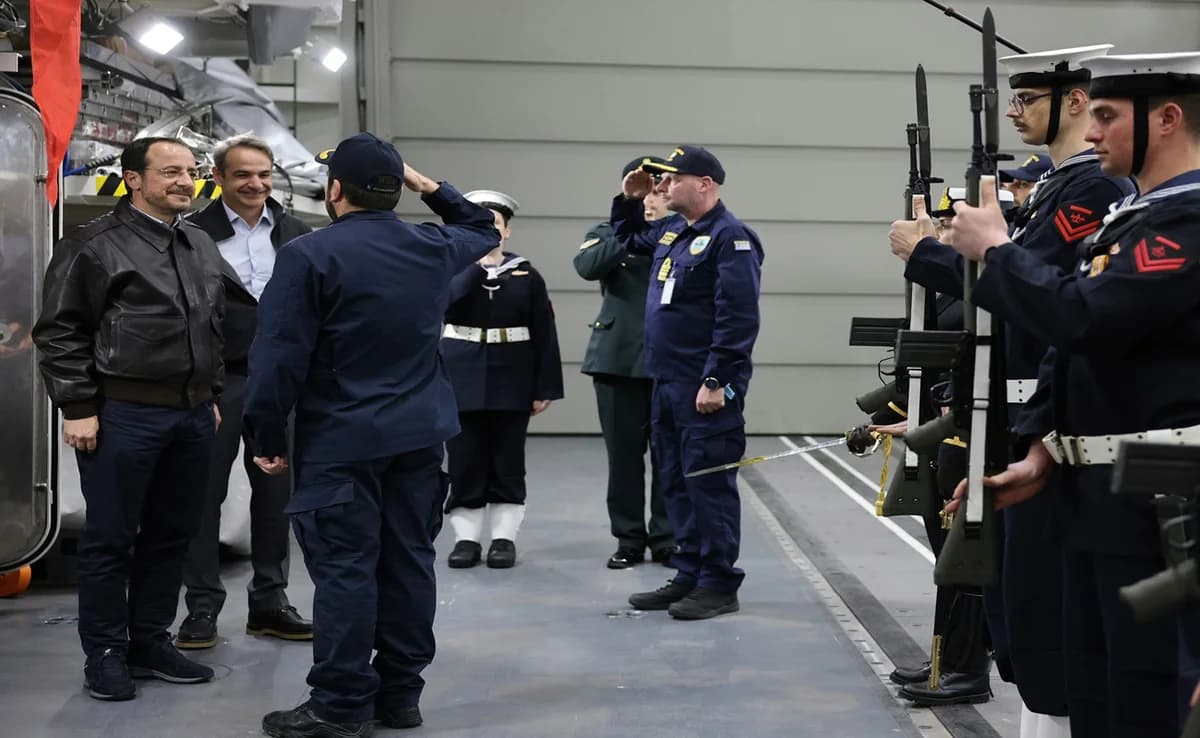 Μητσοτάκης από φρεγάτα Κίμων: «Είμαστε εδώ για την Κύπρο»
