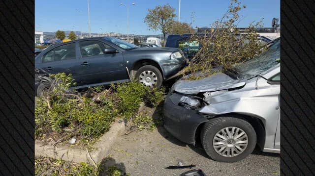 סלוניקי: נהג פגע ב-9 מכוניות בחניון, שני פצועים