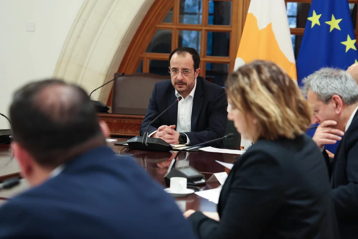 כריסטודולידיס מודה לתומכים בהגנה על קפריסין