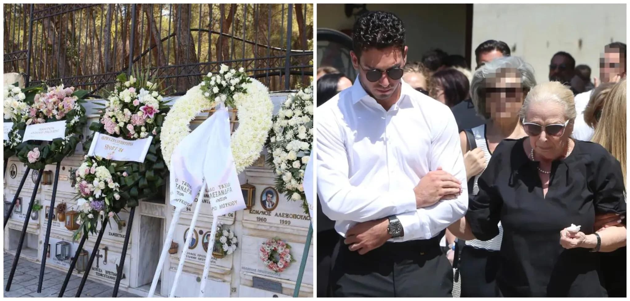 Σπαρακτικές εικόνες στην κηδεία της Αλεξάνδρας Νικολαΐδου