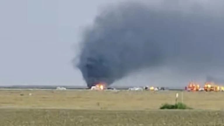 מטוס F-35 התרסק בקליפורניה – הטייס נטש בבטחה