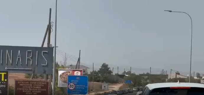 עומס תנועה בכביש טרודוס-פלאטרס-לימסול