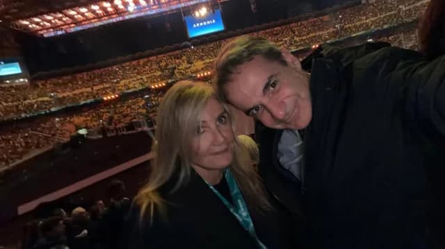Mitsotakis in Mailand bei der Eröffnungsfeier der Olympischen Winterspiele